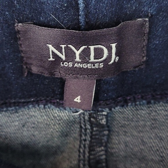 NYDJ Alina Dark Wash Pull On Ankle Jeans. Size 4 - Picture 5 of 8